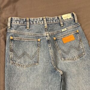 Wrangler Blue Flare Wide Leg Jeans